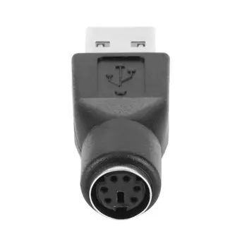 2 ks PS/2 Female to Male USB Port Adaptéra Converter Splitter Konektor pre PC Klávesnice Myši Kvalitné Adaptéry