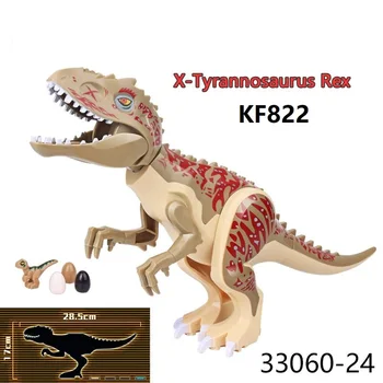 Jediný Predaj KF824 Stavebné Bloky Dinosaura Veľké Veľkosti X-Tyrannosaurus Rex S Vajíčkami Veľké Učenie Údaje Hračky Darček Pre Deti