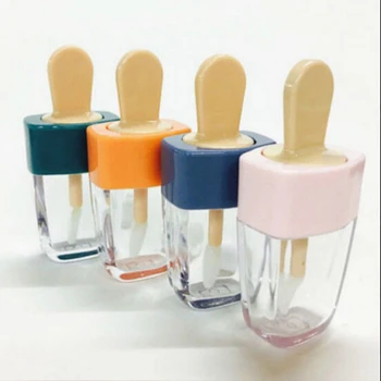 1pc 6ML Prázdne Lesk na Pery Trubice Kontajner Ice Cream Tvar Fľaše Kozmetické Ice Cream Transparentné Balzam na Pery Naplniteľné Fľaše
