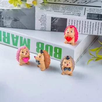 2 ks Milenca Ježko miniatúrne Sošky cartoon zvieracích Postáv Anime Modely domov svadobné záhradné dekorácie DIY príslušenstvo hračky