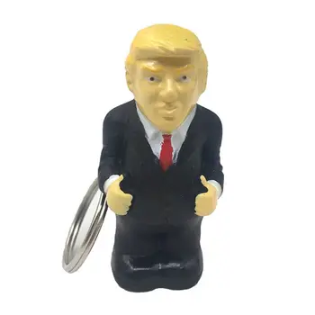 1Pc Donald Trump Keychain Preplnené Stres Loptu Auto Keyrings Pre Dekompresii Tlačidlo Gi Hot