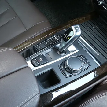 Pre BMW X6 F16 2017 2018 Centrálne Riadenie Prevodový Panel Ľavé Tlačidlo Režim Dekoratívne Rám z Uhlíkových Vlákien Vzor ABS Materiálu