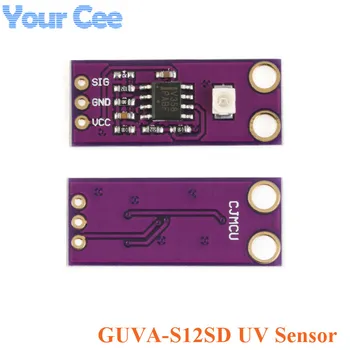 GUVA-S12SD UV Detekcia Snímača Modul S12SD Svetelný Senzor Diy Kit Elektronické PCB Dosky Modul 240nm-370nm Pre Arduino