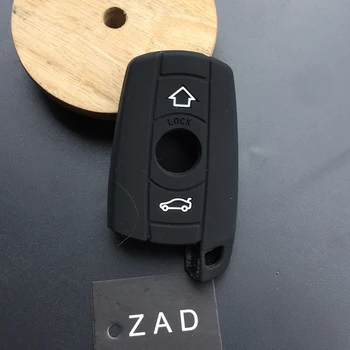 ZAD Silikónové kľúča vozidla kryt prípade nastavte držiak pre BMW E90 E91 E92 E60 E70 E87 1 3 5 6 Série M3 M5 X1 X5 X6 Z4 Smart Key Protector