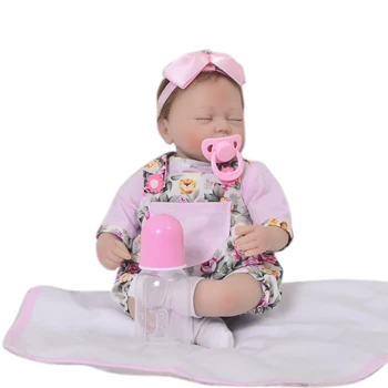 Bebe reborn bábiky 43 cm Silikónový reborn baby doll rozkošný vinyl novorodenca princezná batoľa deti nažive dievča bonecas deti darček