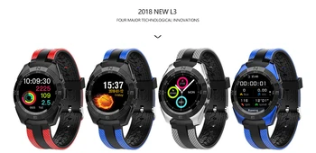 Nový produkt L3 ultra-tenký smart hodinky Bluetooth Tlačidlo + dotyk informácií volajte pripomenúť, monitorovanie zdravia športové G5 sledovať mužov