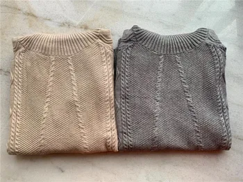 Jeseň zima Ženy sveter odevy Pletené tepláková súprava Teplá Twist turtleneck pulóvre a dlhé nohavice pre ženy pletené colné