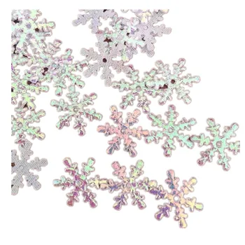 Ozdoby na vianočný Stromček snehové Vločky Biele Plastové Umelý Sneh, Vianočné Dekorácie 2-3 cm