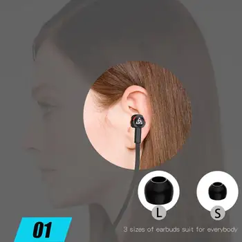 Priestorový zvuk, Basy Slúchadlá In-Ear Športové Slúchadlá S Mikrofónom Do Uší slúchadlá Pre Xiao/iPhone /Samsung