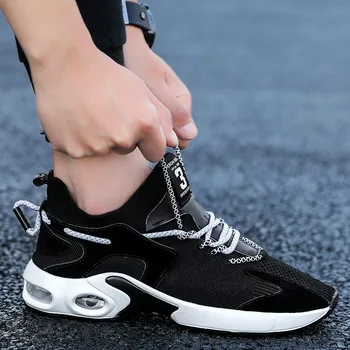 Vysoko kvalitné pánske bežecká obuv ľahký veľké rozmery vonkajšie športové topánky členkové topánky priedušná vonkajší ploché vychádzkové topánky