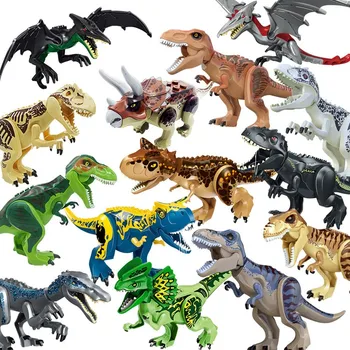 Tvorca Jurský Dinosaurov Svete Park Padlých Kráľovstvo Carnotaurus & Prechádza Velociraptor T-Rex Movies Dinosaur Bloky Tvorcovia