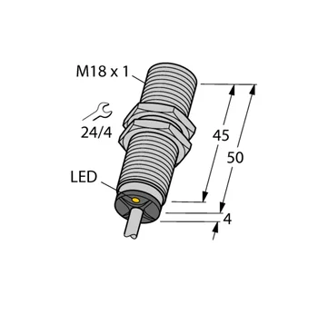 Induktívne, Kapacitné 3-Wire Pnp Indukčná Sonda Rozsahu Snímača BI5-M18-AP6X Blízkosti Prepínač