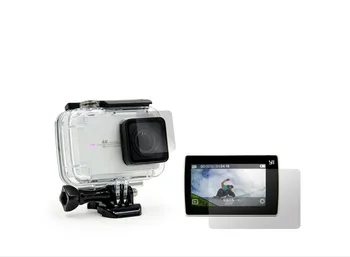 Screen Protector, Ultra Clear LCD + Vodotesné puzdro Objektívu Protecter Slim Pre YI 4K II Akcia Fotoaparát, Príslušenstvo