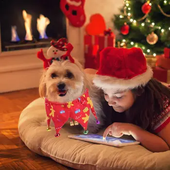 Vianočné Pet Golier s Zvony Nastaviteľné Pes, Mačka Golier Šperky Príslušenstvo Dovolenku Šaty pre Psa, Mačky, Vianočné Dekorácie