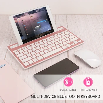 Bezdrôtová Bluetooth Klávesnica, Tablet, Stojan 87 klávesy Pre Tri Systémy IOS, ANDROID, WINDOWS Bluetooth Model Klávesnice