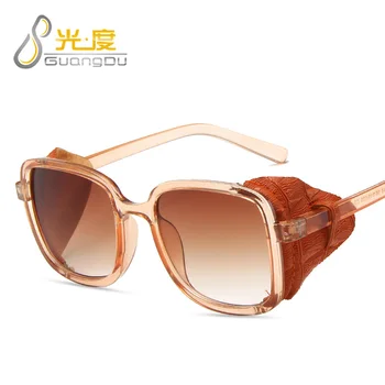 Steampunk slnečné okuliare ženy muži 2019 polarizované uv400 vysokej kvality futuristické pohode slnečné okuliare oculos de sol feminino