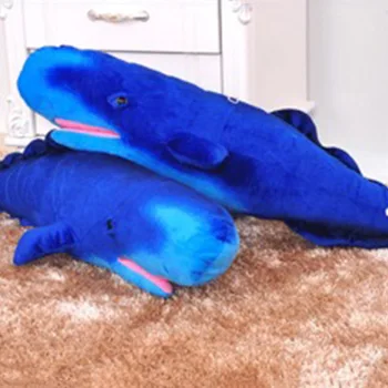 Plyšové & plyšová Spermií Veľryba Morských Simulácie Zvieracích Baby Deti Hračky pre Deti Vianočný Darček k Narodeninám Veľká Veľkosť 82 cm Modrá