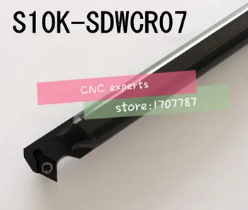 S10K-SDWCR07 otočením držiaka nástroja 10 mm vnútorné nástroje na Sústruženie, Skrutky Zamknuté CNC Sústruhu Držiaka Nástroja Pre DCMT0702 Vložky