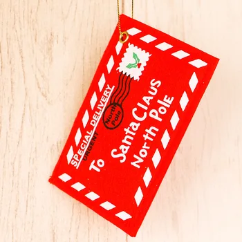 1 ks Santa Claus na Severný Pól, Vianočné Obálky Prívesok Strom Príslušenstvo Vianočné Malý Darček Cukríky Tašky Domov Xmas Party Decor