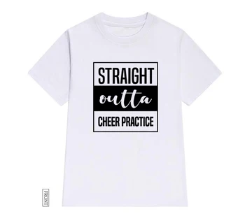 Straight Outta Fandiť Praxi Ženy tričko Bežné Bavlna Lumbálna Funny t-shirt Darček Pre Pani Yong Dievča Top Tee Kvapka Loď ZY-272