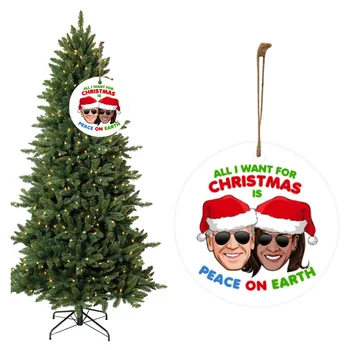 Hot Predaj Vianočného Stromu Visí Ozdoby, Drevené Charakter Vzor Dekorácie Na Vianočný Večierok Slávnostné Príslušenstvo Navidad