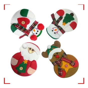 6pcs Vianočné Dekorácie pre Domov Príbory Vyhovovali Snehuliak Santa Elk Nôž Vidlička Taška Držiteľov Porckets Večera Vianočné Dodanie