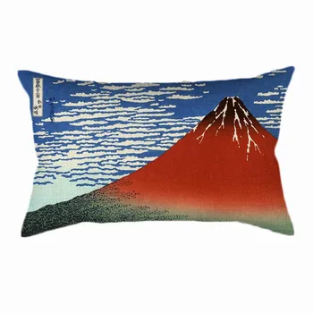 Svetoznámej Japonsko Umenie 36 Názory Mount Fuji Ukiyoe Hukosai je Drevo Maľovanie Bavlnená posteľná Bielizeň Obdĺžnik Pás Obliečky na Vankúš
