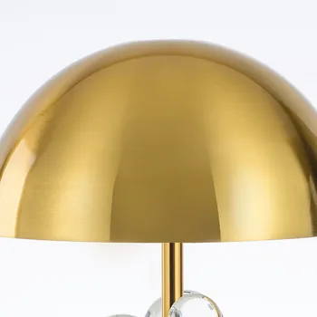 Nordic Chromatické Crystal Ball Mramoru Stolové Lampy, LED Zlato Stolná Lampa Pre Hotel čitáreň Módnych Domov Tabuľka osvetlenie TA016