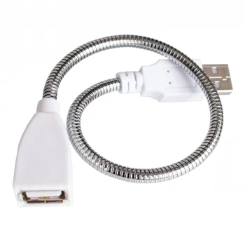 【JEDNODUCHÉ ROBOT] vyzýva Stolná Lampa USB Napájací Kábel, Predlžovací Kábel Flexibilné Kovové Hadice USB Stôl Svetlo