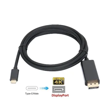 USB C k DP/Displyport Kábel 4k 2k USB 3.1 Typ C k DP Converter 1080P High-definition Adaptér Kábel pre Telefón S8 Notebook Pro