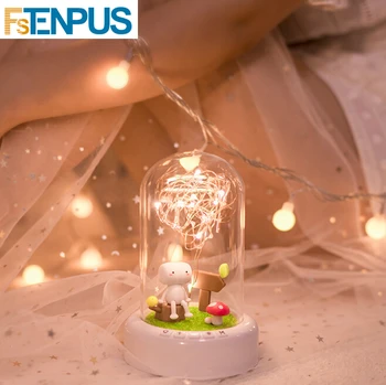 Romantické Ruže Sklenené Fľaše Lampa s String svetlo+Nabíjateľná Bezdrôtové Bluetooth Reproduktor Vianočné Domova Lampa