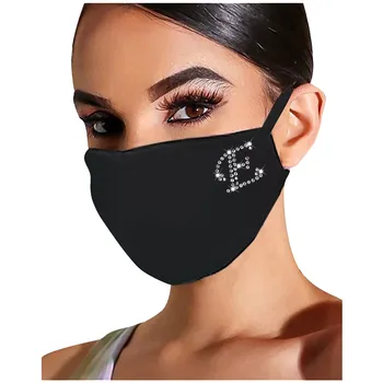 Nové písmeno M príslušenstvo crystal diamond mesh maska Cosplay dámy nočný klub lesklé šperky maska náustok veľkoobchod