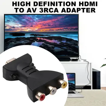 AV Digitálny Signál HDMI-3 RCA Audio Adaptér Converter Component Audio Video Adaptér AV Component Converter Dropshipping Hot