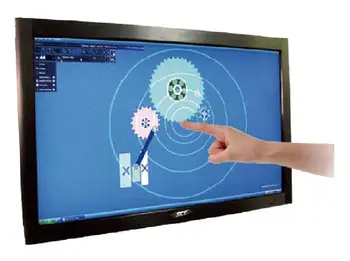 98 palcový lcd usb, infraport/ič dotykový displej rám Skutočne 4 body IČ multi touch screen panel držiak pre kiosk/Led
