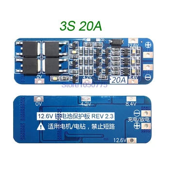 3S 20A Li-ion batéria Lítiová Batéria PCB Ochrany Rada BMS Mohli Disk Drill (Rozšírená Verzia ) 10PCS