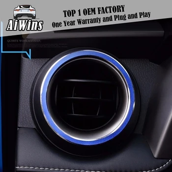 Auto styling obloha kryt detektora výbava ABS vnútornej prednej spodnej klimatizácia Zásuvky Otvor 2 ks Pre Toyota RAV4 2016