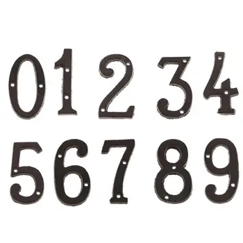 Kovové Písmená, Čísla, liatinové Dekorácie Dom Prihlásiť Doorplate DIY Cafe Stena XHC88