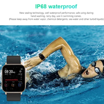 Smart Hodinky Fitness Tracker Smartwatch s Krvný Tlak, srdcovú frekvenciu a Spánku Monitor Nepremokavé Športové Smartwatch