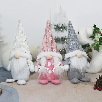 3 Ks Vianočné Anonymný Gnome Santa,Vianočný Strom Ornament, Bábiky, Dekorácie pre Domov Darčeky,Šťastný Nový Rok