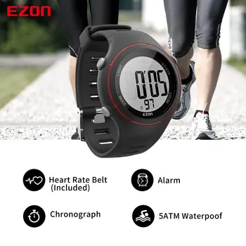 Ezon T037 Smart Hodinky Načasovanie Multifunkčné Tepovej Frekvencie Športové Digitálne Hodinky Pre Mužov Smartwatch