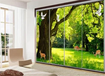 Vlastné Akúkoľvek Veľkosť 3d Tapety HD Moderný Jednoduchý Lese Linglu Scenérie 3D Indoor TV joj, Nástenné Dekorácie, Nástenné Tapety