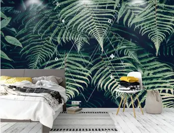 3D Tropického Stromu Listy Tapety Nástenné Art Stenu Kotúča, HD Foto Wall Papier v Kotúčoch Ručné Maľovanie Rastlín Leaf Nástenné Maľby Vlastné