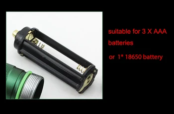 Self Defense LED Baterka O5 Bleskové Svetlo, Pochodeň Lampa výkonné Svietidlo Taktické Lanterna Núdzové Obranné klassiker