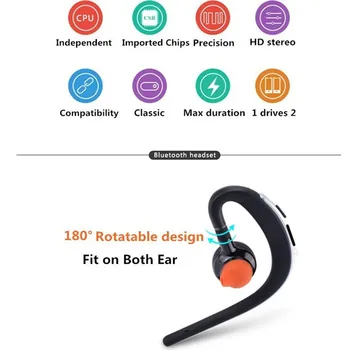 S30 Bluetooth Headset Univerzálny Nové Stereo Headset CSR Business Auta, Headsetu Bluetooth Slúchadlá