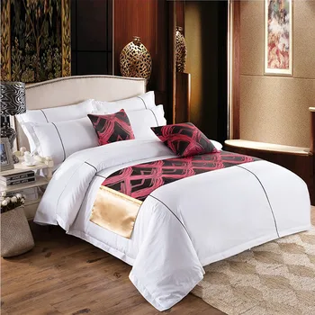 Whie Farby Hotel posteľná bielizeň sady 4PCS Bavlna Hold sik Kráľ, Kráľovná veľkosť Obliečky Bedsheet nastaviť Deku, Prikrývku, pokrytie 36