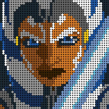 2304pcs Star Hračka MOC Wars Série Ahsokaed Pixel Mozaikové Umenie Maľba Stavebné Bloky Maľované Pozadia Dekorácie Hobby Hračky Darček