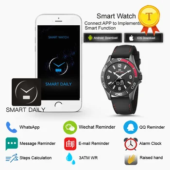 2018 nový vodotesný muž bluetooth smart quartz hodinky telefón hodinky s spanie tracker nabíjateľná dlhý pohotovostný pre ios a android