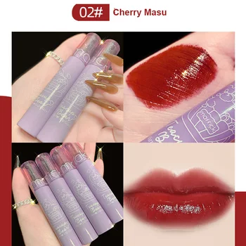 MAFFICK Fialová Trubice Lesk na Pery Zrkadlový Efekt Transparentné Lip Glaze Trvalé Vodotesné Kávy Hnedá Červená Tekutý Rúž Maquillaj