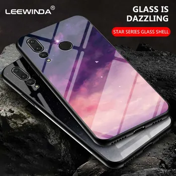 Luxusné Hviezda série tvrdeného skla telefón puzdro Na Huawei Y9S Y9 Y7 Y8 Y5 Y6 pro Prime 2018 2019 Ťažké prípady pre huawei P Smart Z