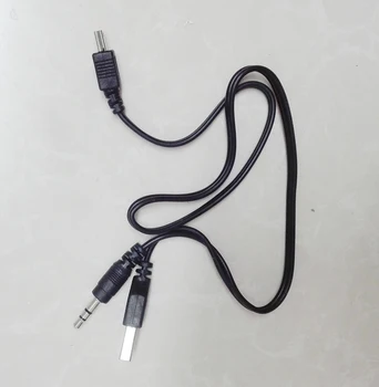 10pcs USB Samec Samec 5pin Štandard + 3.5 mm AUX Audio Jack, Pripojenie Kábel Adaptéra pre Mini bluetooth Reproduktorov Mp3, MP4 Prehrávač
